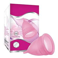 baite7.12 Sensitive Period Menstrual Cup Set Heavy Flow, Menstrual Period Cup Wipes, Menstrual Period Cups for Women Beginner, Period Menstrual Cup Reusable Comfortable (S)