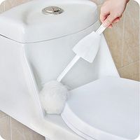 EDTara Toilet Brush, Soft Swab Toilet Brush Mop for Toilet Bowl White