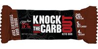 Rich Piana 5% Nutrition 'KTCO' Knock The Carb Out Keto Bars, High Protein Cookie Snack, Low Sugar, Keto-Friendly Meal Replacement with Fiber, Egg Whites, 10 Count (Double Dark Chocolate Chip)