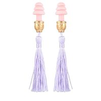 Breakfast at Tiffany's Technicolor Tassel Earplugs, Lavender Dream (w/o gift box)