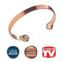 Women's Greek Pure Copper Magnetic Healing Bracelet for Arthritis, Tennis Elbow, Sports Recovery, and Joint Pain Relief – Adjustable Sizing - Earth Therapy