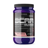 Ultimate Nutrition Flavored BCAA Powder - Caffeine Free with 3g Leucine 1.5g Valine 1.5g Isoleucine - Post Workout Amino Acid Supplement, Pink Lemonade, 60 Servings