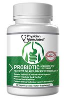 Physician Formulated Probiotics for Women & Men - 50 Billion 15 Strains Slow Release DR Capsules & Prebiotics to Improve Digestive Health, Immune Support Supplement Full Month Supply
