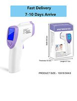 Non-Contact Infrared Forehead Digital Thermometer Temperature Gun for Daily Body Temperature Detector with LCD Display for Kids Adults