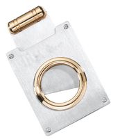 Visol VCUT44 Inigo Two-Tone Solid Brass Single Blade Cigar Cutter