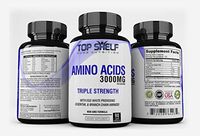 Extra Strength Amino Acids Supplements 3000mg, 90 Capsules - BCAA Branched Chain Essential Amino Acids – Boost Nitric Oxide, Vascularity, Energy & Lean Muscle Building Supplements - Non-GMO