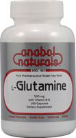 A. Naturals L-Glutamine - 500 mg - 100 Capsules