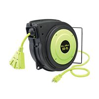 Retractable Cord Reel, 50 ft, 120VAC, Blk