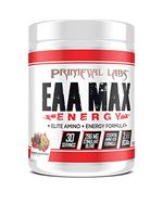 EAA Max Energy by Primeval Labs | Aminos, Energy, Muscle Recovery (Strawberry Passion Fruit)