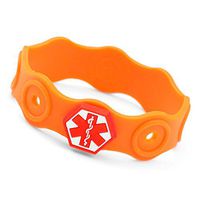 StickyJ Rubber Medical and Allergy Bracelet for Kids 7 in