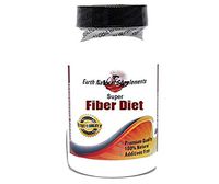 Super Fiber Diet/Psyllium Husk Aloe Vera Flaxseed Slippery Elm Chickweed Bentionite * 90 Caps 100% Natural - by EarhNaturalSupplements