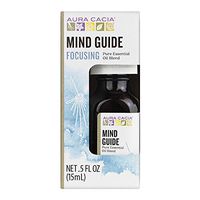 Aura Cacia Mind Guide Essential Oil Blend | GC/MS Tested for Purity | 15ml (0.5 fl. oz.) in Box