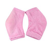 HEALIFTY Women Heel Protective Sleeve Gel Heel Socks Foot Protector Socks 1 Pair(Pink)
