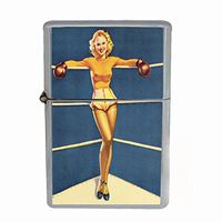 Vintage Retro Sexy Bridesmaid Party Dual Torch Lighter Pin Up Girl-194