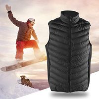 Pangding Men's Heated Vest USB Powered Smart Heating Jacket Outdoor Warm Keeping Cotton Sleeveless Coat Winter Clothes Outfit(5XL)