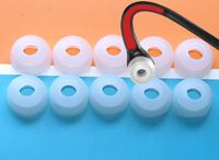 10 Large Clear White Motorola S10-HD, S9-HD, S9 Motorkr Bluetooth Headsets/Headphones Replacement Earbuds. EXCELLENT QUALITY!