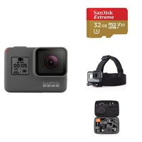 GoPro HERO5 Black w/ SD Card, Headstrap and Carrying Case