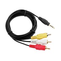 AV A/V TV Video Cable Cord for Panasonic DVD-LS83 DVD-LS865 Portable DVD Player
