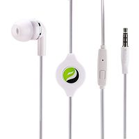 Premium Retractable Mono Headset Handsfree Single Earbud Earphone Mic for Amazon Kindle, DX, Fire, Fire HD 6, HD 7 8 10 - Fire HD 8.9, HD8, HD10, Kids Edition - Kindle Fire HDX, HDX 7, HDX 8.9