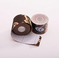 Kinesiology Sports Tapes, Bandages, Therapeutic Aid, Waterproof, Breathable, Flexible,Pain Reducing (Camo Green)
