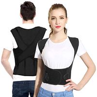 Sportout Back Brace, Four Support Bars Posture Corrector, Adjustable Shoulder Posture Support, Back Lumbar Support to Improve Posture and Relieve Back Pain for Women Men (M)
