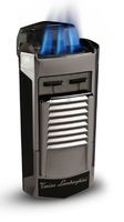 Tonino Lamborghini Sepang Metallic Gun and Black Triple Torch Flame Lighter