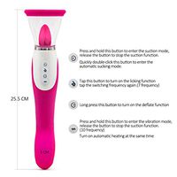 Cli^torial Sucking Toy for Women 10 Frequency Adult Sucking Toy, 12 Sucking Modes Tongue Vibrating Toy & Simulator with 12 Speed Vibration T-Shirt