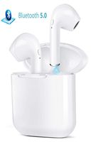 Qpw Bluetooth Headphones，True Wireless Bluetooth Earbuds 5.0 Mini Sports Headphones with Charging Compartment