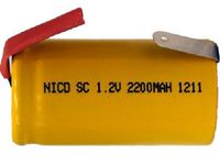 15 x Sub C NiCd Batteries with Tabs (2200 mAh)
