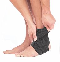 Mueller Green Adjustable Ankle Support, Black/Green, One Size Fits Most | Mueller Green is made from recycled materials