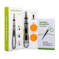 MYLW Electronic Acupuncture Pen, with 3 Massage Head Electric Meridians Laser Acupuncture Machine Meridian Energy Pen Massager Relief Pain Tools