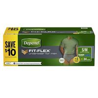 Depend Fit-Flex Underwear for Men, Small/Medium (84 ct.)