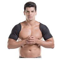 HZYWL Double Shoulder Support,Shoulder Wrap Neoprene Protector, Back Support Bandage,for Dislocation of Shoulder Joint,Sprains,Basefoundationparagraph,XL