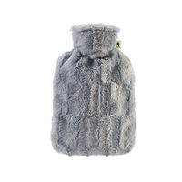 MONYING Fashion Plush Hot Water Bottle Filled with Hot Water Bottle Warmer (Color : Gray)