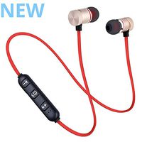 SirTech Bluetooth 4.1 Earbuds Wireless Headphones Bluetooth Headset Sport Earphones for Running Wireless Earphones Noise Canceling Headphones with Microphone Sweatproof (Red)