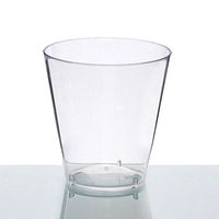BalsaCircle 150 pcs 2 oz Clear Plastic Shot Glasses - Disposable Wedding Party Catering Tableware