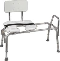 641734EA - Heavy Duty Sliding Transfer Bench W/Cut-Out Seat