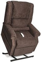 Mega Motion Infinite Position Power Easy Comfort Lift Chair Lifting Recliner FC-101 Infinite Recline Rising Electric Chaise Lounger - Java Brown Color Fabric