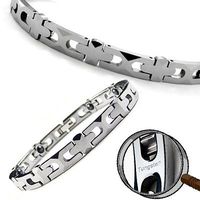 Accents Kingdom Tempest Magnetic Tungsten Carbide Golf Bracelet 6.5"
