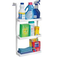 Jobar 3 Tier Space Saving Shelves, Single Set, White