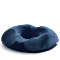 NACHEN Coccyx Orthopedic Memory Foam Seat Support Cushion Circle Hip Postoperative Breathable Cushion,Deepblue