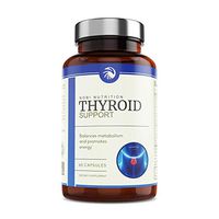 Nobi Nutrition Thyroid Support with Iodine - Energy, Metabolism & Focus Formula - Pure Natural Ingredients Like Magnesium, Ashwagandha, Vitamin B-12 & More - 60 Capsules