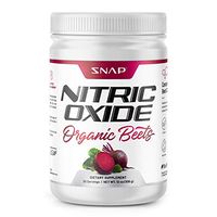 Beet Root Powder - Nitric Oxide Beets by Snap Supplements - Blood Flow and Circulation Superfood, Muscle & Heart Health - BCAAs. L Arginine, L Citrulline (12 oz.)