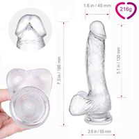 Environmentally Friendly Silicone Sticks for Female Massage Manual Little JJ Funny Gift for Girlfriends-Three Colors (Transparent)