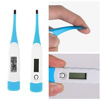 Yinrunx 2020 Newest Oral Digital Thermometer(1 pc), Fever Accurate and Readings, LCD Digital Thermometer for Baby Kids and Adult, Soft Head, 18cm(Random Color)