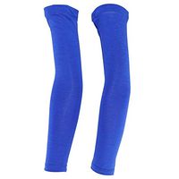 Zerone UV Protection Arm Sleeves Elastic UV Outdoors Sports Arm Sleeve Skin Cover.Perfect for Cycling, Driving, Running, Basketball, Football & Outdoor Activities.(L-Dark Blue)