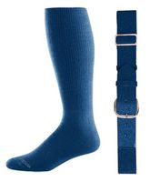 Joe's USA - Baseball Socks & Belt Combo Set (All Sizes & Colors Available) (Navy, Youth (7-9))