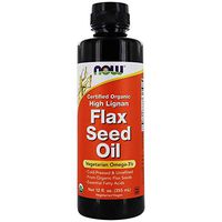 NOW Foods - Organic Flax Seed Oil 12 ounce