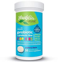 Probiotics for Kids by Medella Naturals, 30 Chewable Tablets - 6 Billion CFU, Probiotic and Prebiotic Kid Supplement Helps Restore Good Bacteria Balance - Supports Healthy Digestive and Immune System