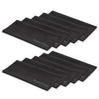 EACHPOLE Microfiber 16"(W) x 16"(H) Black Cleaning Cloths (10 Pack) - Cleans Lenses, Glasses, Screens, Cameras, iPad, iPhone, Eyeglasses, Cell Phone, Surfaces Wipes Cleaner, AGG2244